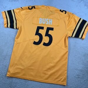Nike Pittsburgh Steelers Devin Bush Jersey Mens Medium Yellow #55 NFL On Field
